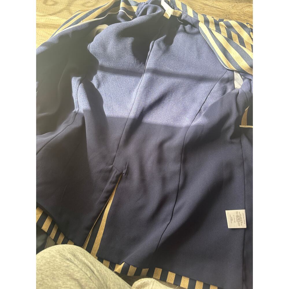 Jonathan Simkhai Structured Stripe Blazer Midnigh… - image 8